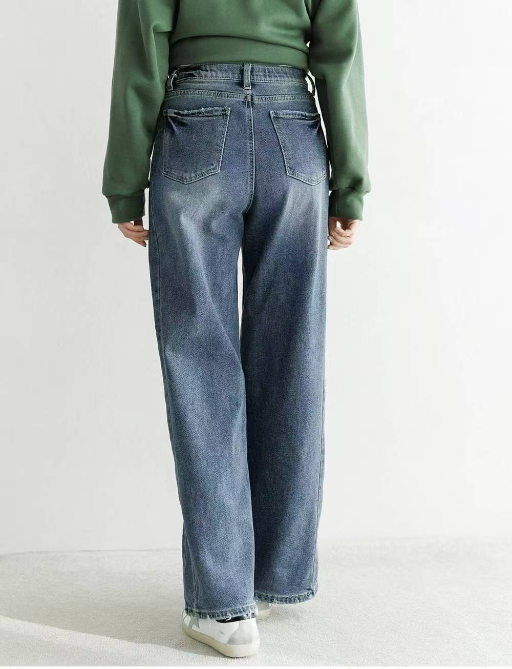 🦋 Korean Wide-Leg Denim Jeans 🇰🇷