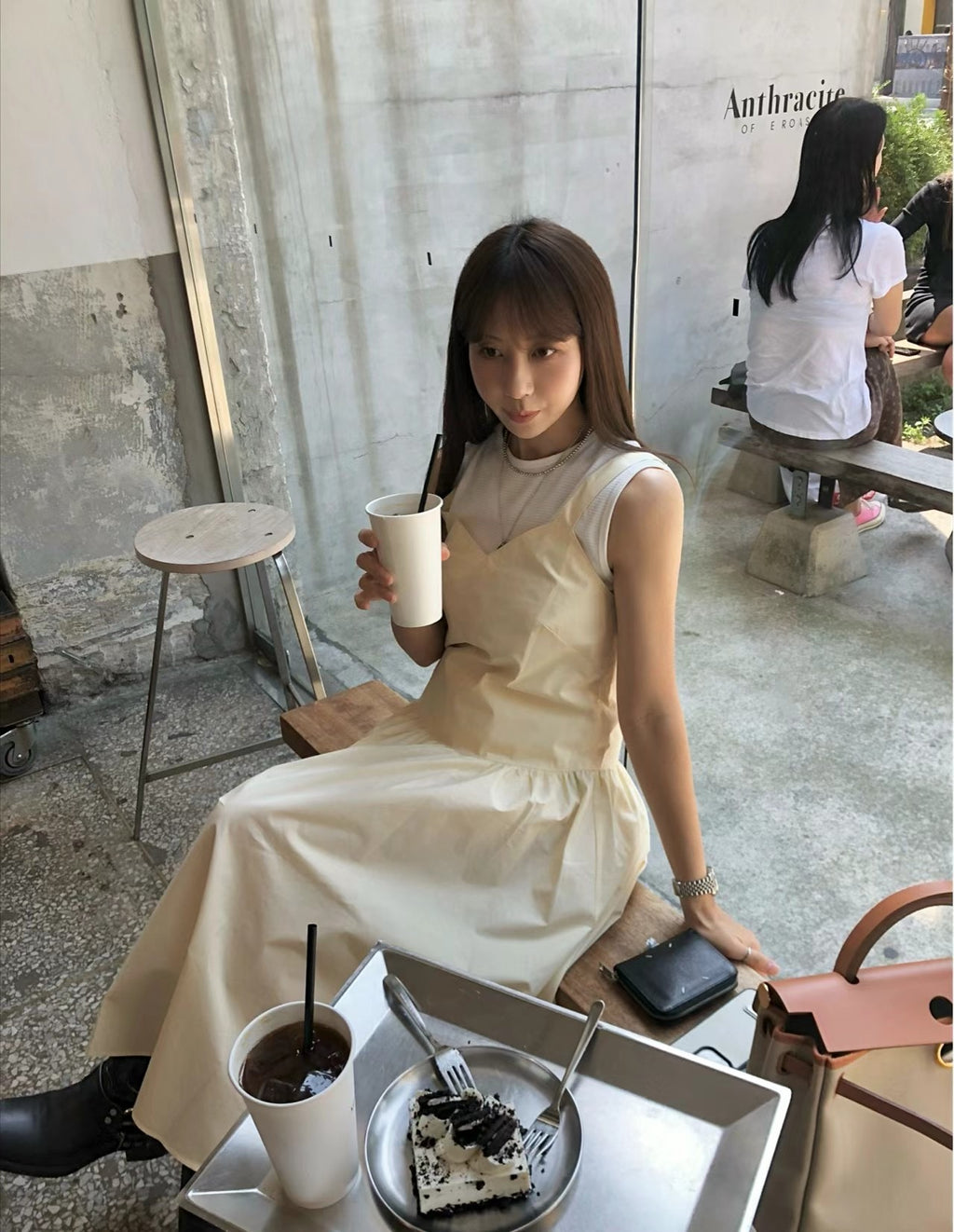 🌼 Korea Premium Cotton Tiered Midi Dress | Soft Korean Cotton, Flowy A-Line Fit, Adjustable Straps ☁️
