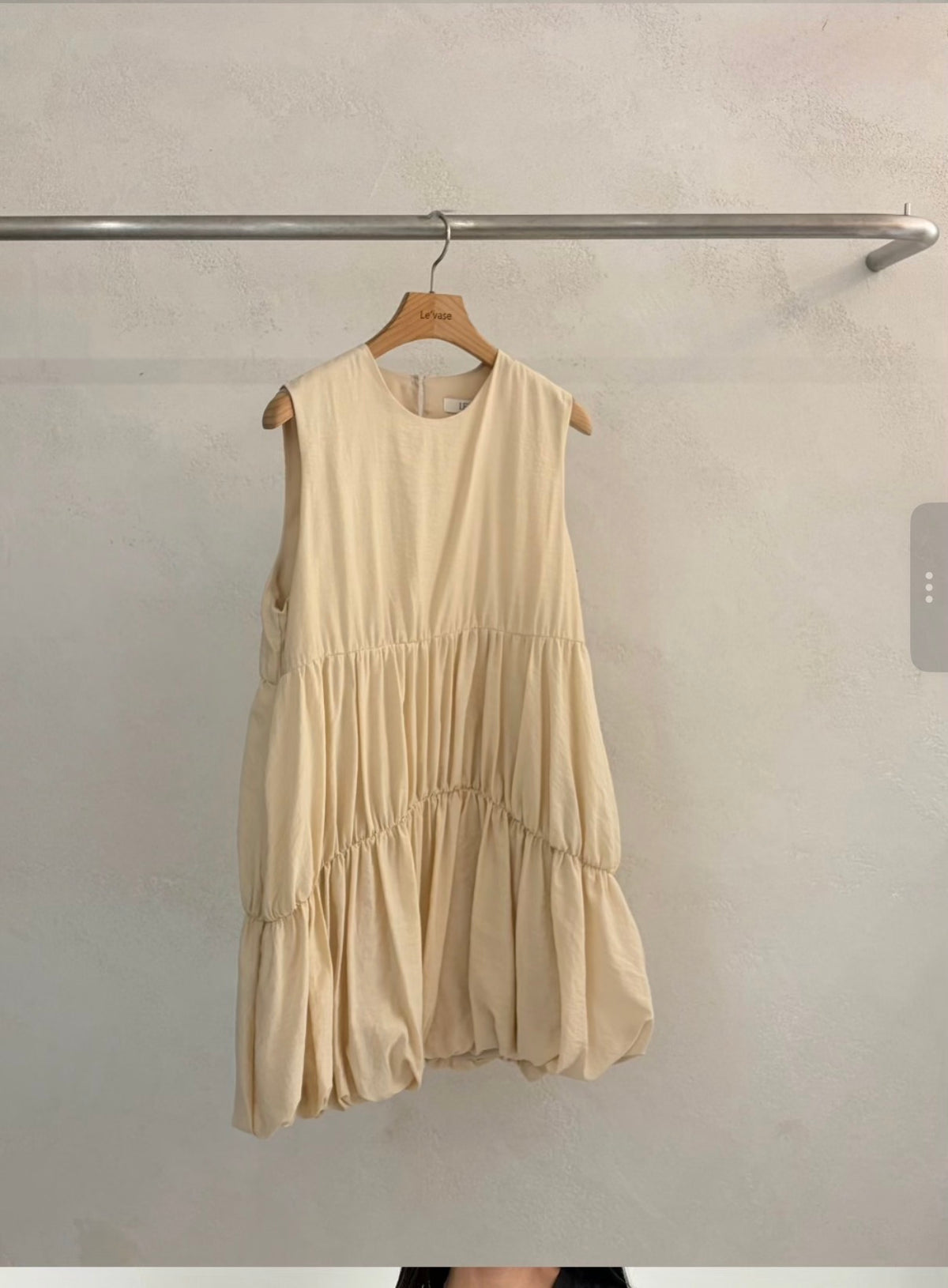 Korea Bubble Hem Tiered Sleeveless Dress 🤍 Puff Silhouette